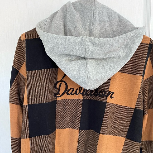 Genuine Harley Davidson women’s mechanic twill hoodie - Picture 2 of 4